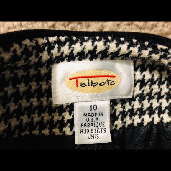 TALBOTS Houndstooth Blazer size 10 Workwear Classic 66%Worsted Wool and 34%Rayon - Picture 8 of 11